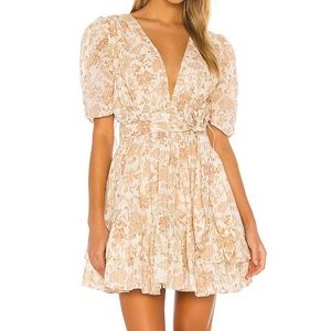 Adorable Cleobella white and tan dress